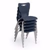 Picture of Hierarchy Cantilever School Chair, 5 Pack, 14" Height, Chrome Frame, Black Shell