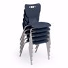 Picture of Hierarchy Cantilever School Chair, 5 Pack, 14" Height, Chrome Frame, Grey Shell