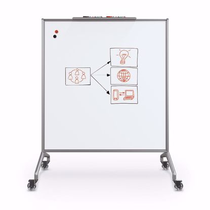 Picture of Glider Mobile Whiteboard - Magnetic - Small 