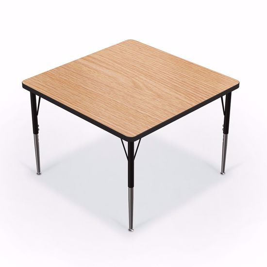 Picture of Activity Table - 36" Square - Amber Cherry Top Surface - Black Edgeband Addt'l Colors avail