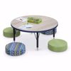 Picture of Activity Table - 42" Round - Amber Cherry Top Surface - Black Edgeband Addt'l Colors avail