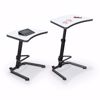 Picture of Up-Rite Harmony Sit to Stand Configurable Student Desk - 7919 Amber Cherry Front Surface and Laminate Backer Back Surface - Black Edgeband