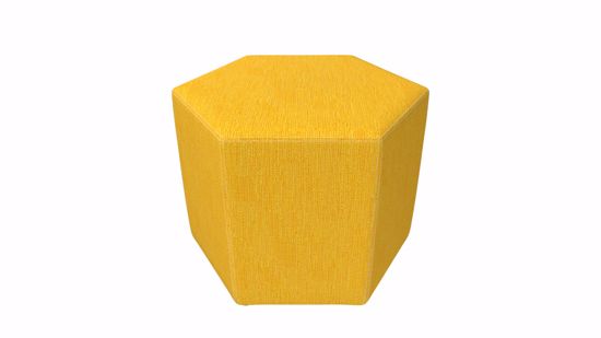 Picture of Honeycomb Ottoman- 24x21x18 (Glides, Legs, or Casters) - Fomcore Ottomon Series                                                                                                                                                                                                                                                                                                                                 