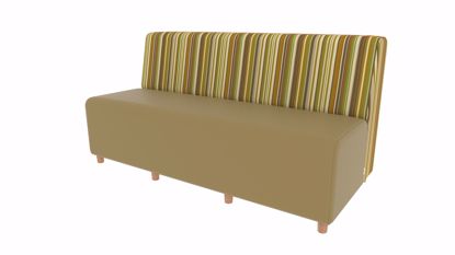 Picture of Linear Armless Sofa- 67Lx31Dx35H- 6 Legs, Glides, or Casters - Fomcore Linear Armless Series                                                                                                                                                                                                                                                                                                                    