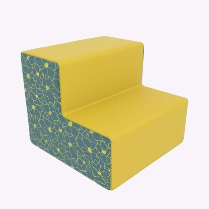 Picture of Two step seat- 38x38x32 with Glides - Fomcore Step Series                                                                                                                                                                                                                                                                                                                                                       