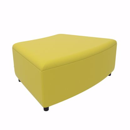Picture of XL 45 Curved Bench-45x31x18-4 Legs, Glides, or Casters - Fomcore XL Curved Armless Series                                                                                                                                                                                                                                                                                                                       