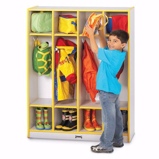 Picture of Rainbow Accents® 4 Section Coat Locker - Black