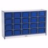 Picture of Rainbow Accents® 20 Cubbie-Tray Mobile Storage - without Trays - Blue