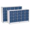 Picture of Rainbow Accents® 20 Cubbie-Tray Mobile Storage - without Trays - Navy
