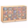 Picture of MapleWave® 20 Cubbie-Tray Mobile Storage - with Clear Trays