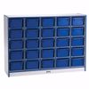 Picture of Rainbow Accents® 25 Cubbie-Tray Mobile Storage - without Trays - Blue