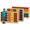 Picture of Jonti-Craft® 25 Cubbie-Tray Mobile Storage - with Clear Trays