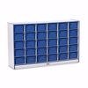 Picture of Rainbow Accents® 30 Cubbie-Tray Mobile Storage - without Trays - Blue