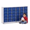 Picture of Rainbow Accents® 30 Cubbie-Tray Mobile Storage - without Trays - Navy