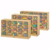 Picture of Jonti-Craft® 30 Cubbie-Tray Mobile Storage - with Clear Trays