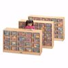 Picture of MapleWave® 30 Cubbie-Tray Mobile Storage - with Clear Trays