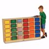 Picture of Jonti-Craft® 30 Cubbie-Tray Mobile Storage - with Colored Trays