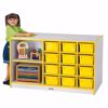Picture of Rainbow Accents® Mobile Storage Island - without Trays - Yellow