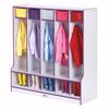 Picture of Rainbow Accents® 5 Section Coat Locker with Step - Purple