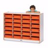 Picture of Rainbow Accents® 24 Paper-Tray Mobile Storage - without Paper-Trays - Orange