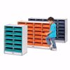 Picture of Rainbow Accents® 24 Paper-Tray Mobile Storage - with Paper-Trays - Blue
