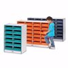 Picture of Rainbow Accents® 24 Paper-Tray Mobile Storage - with Paper-Trays - Navy