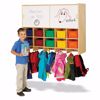 Picture of Jonti-Craft® 10 Section Wall Mount Coat Locker with Storage – with Clear Cubbie-Trays