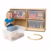 Picture of Jonti-Craft® Jumbo Tote Storage – with Clear Jumbo Totes + Lids