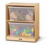 Picture of Jonti-Craft® Space-Saver Jumbo Tote Storage – with Clear Totes + Lids