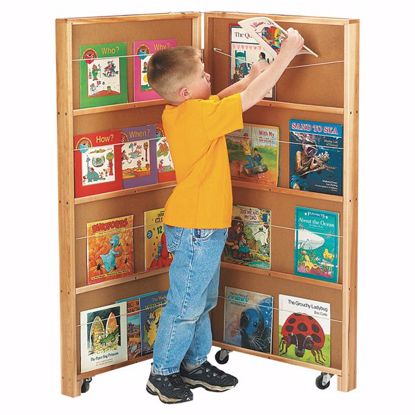 Picture of Jonti-Craft® Mobile Library Bookcase - 2 Sections