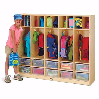 Picture of Jonti-Craft® Large Locker Organizer – with 10 Clear Tubs