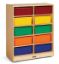 Picture of Jonti-Craft® 10 Tub Mobile Storage - with Colored Tubs