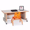 Picture of Rainbow Accents® Apollo Single Computer Desk - Orange