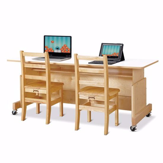 Picture of Jonti-Craft® Apollo Double Computer Desk - White Top