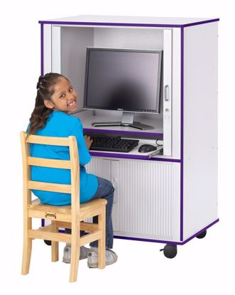 Picture of Rainbow Accents® Euro-Computer Cabinet - Red