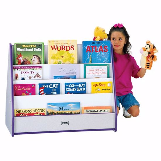 Picture of Rainbow Accents® Double Sided Pick-a-Book Stand - Purple