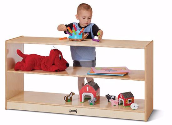 Picture of Jonti-Craft® Toddler Fixed Straight-Shelf with See-Thru Back