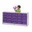 Picture of Rainbow Accents® 20 Tub Mobile Storage - with Tubs - Purple