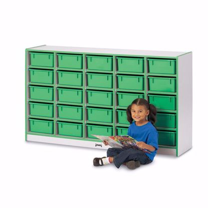 Picture of Rainbow Accents® 25 Tub Mobile Storage - without Tubs - Teal