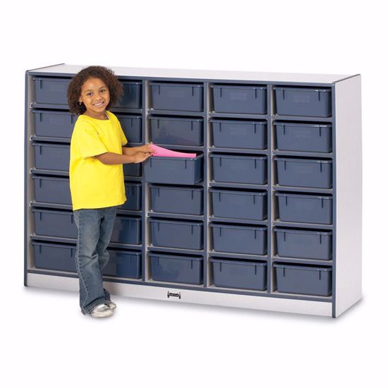 Picture of Rainbow Accents® 30 Tub Mobile Storage - without Tubs - Teal