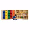 Picture of Jonti-Craft® E-Z Glide 25 Cubbie-Tray Fold-n-Lock - with Colored Trays