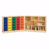 Picture of Jonti-Craft® E-Z Glide 25 Cubbie-Tray Fold-n-Lock - with Colored Trays