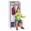 Picture of Rainbow Accents® 2 Section Coat Locker with Step - Purple
