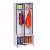 Picture of Rainbow Accents® 2 Section Coat Locker with Step - Yellow