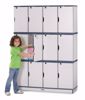 Picture of Rainbow Accents® Stacking Lockable Lockers -  Double Stack - Purple