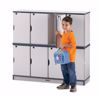 Picture of Rainbow Accents® Stacking Lockable Lockers -  Double Stack - Yellow