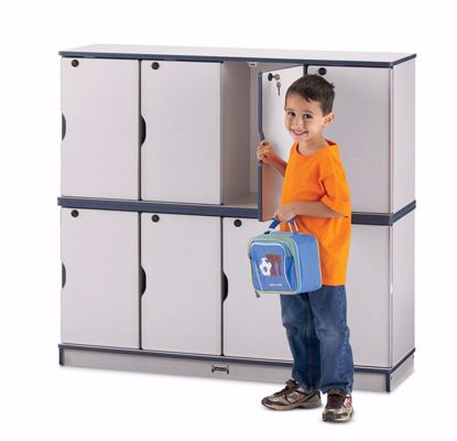 Picture of Rainbow Accents® Stacking Lockable Lockers -  Triple Stack - Purple