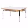 Picture of Jonti-Craft® Table with Storage - 24" - 31" Ht - with Clear Paper-Trays