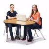 Picture of Berries® Collaborative Hub Table - 44" X 47" - Oak/Black