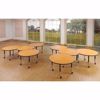 Picture of Berries® Collaborative Hub Table - 44" X 47" - Oak/Black